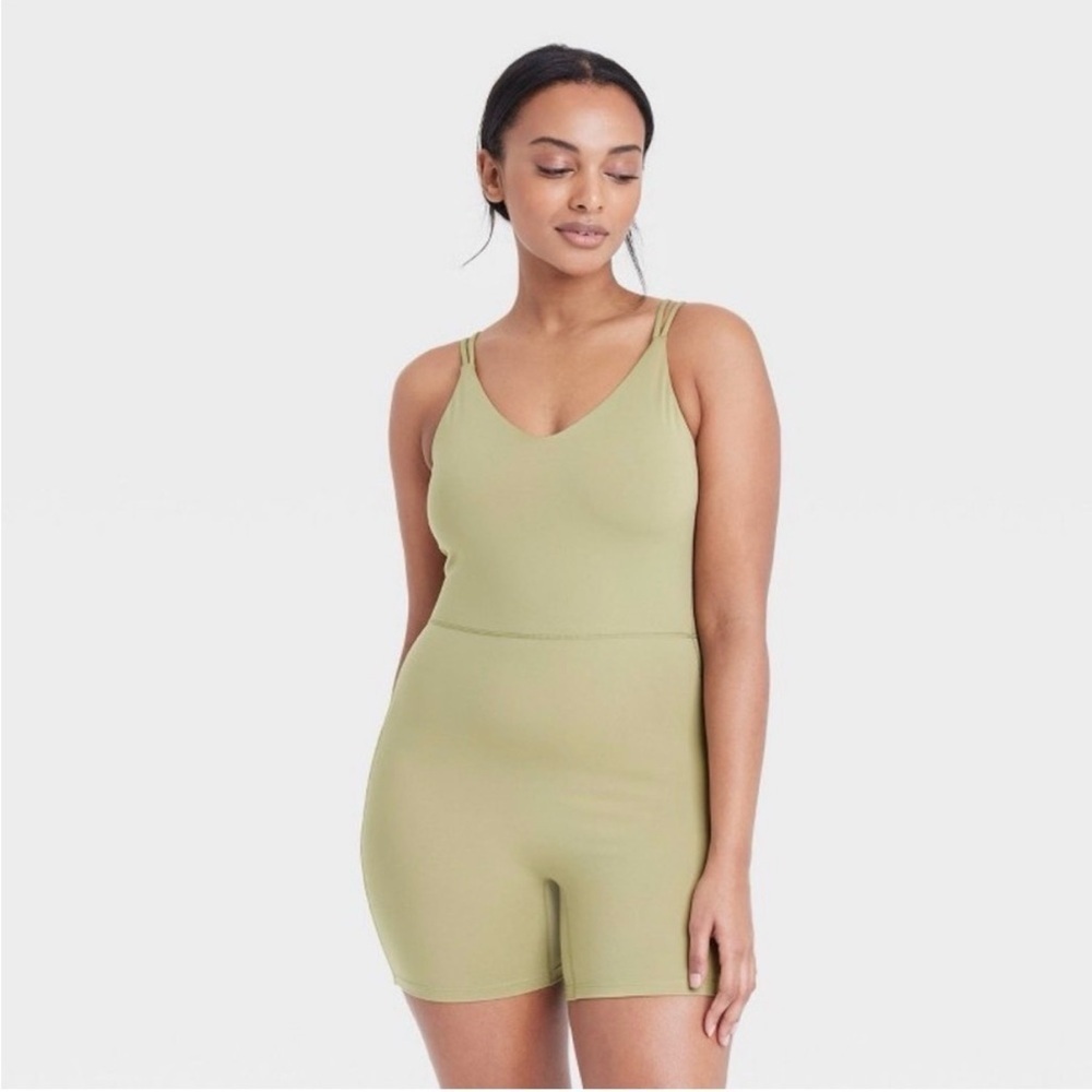 NWT All In Motion Green Shorts Jumpsuit - Picture 6 of 11